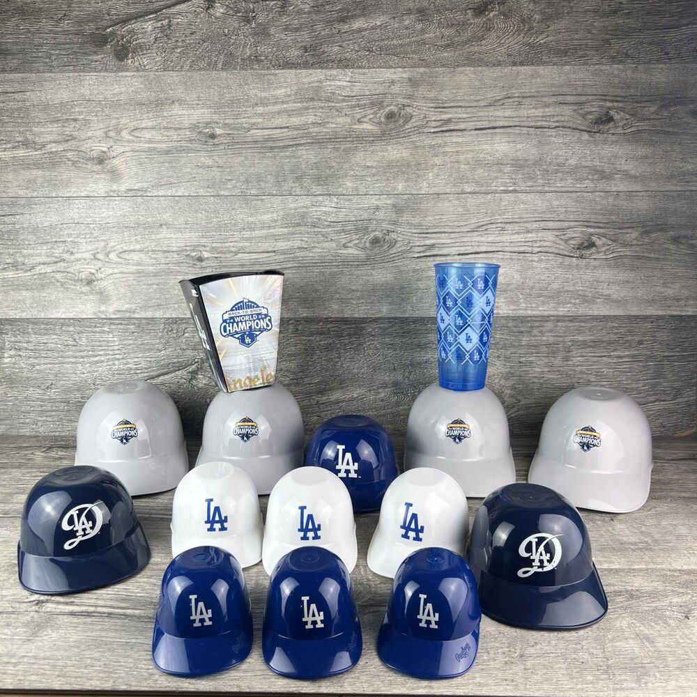 Los Angeles Dodgers Souvenir Helmet Bowls Dodger Stadium Lot Of 15 Nacho Sundae
